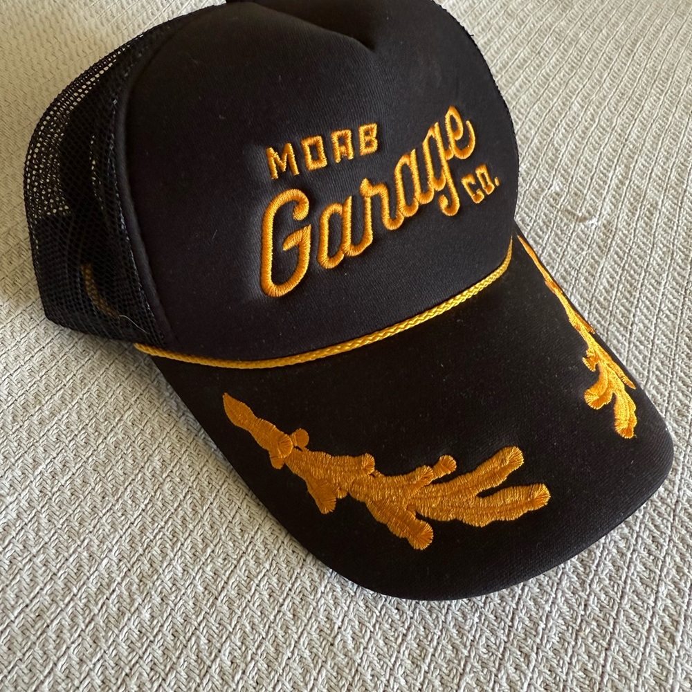 Black and Gold Trucker Hat